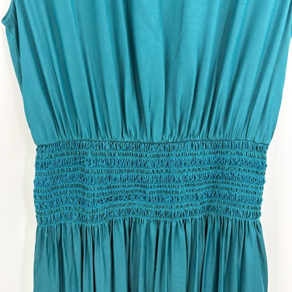 KATE SPADE Silk-blend Twill Smocked-waist Dress In Dark dress size small NWT - Picture 8 of 16